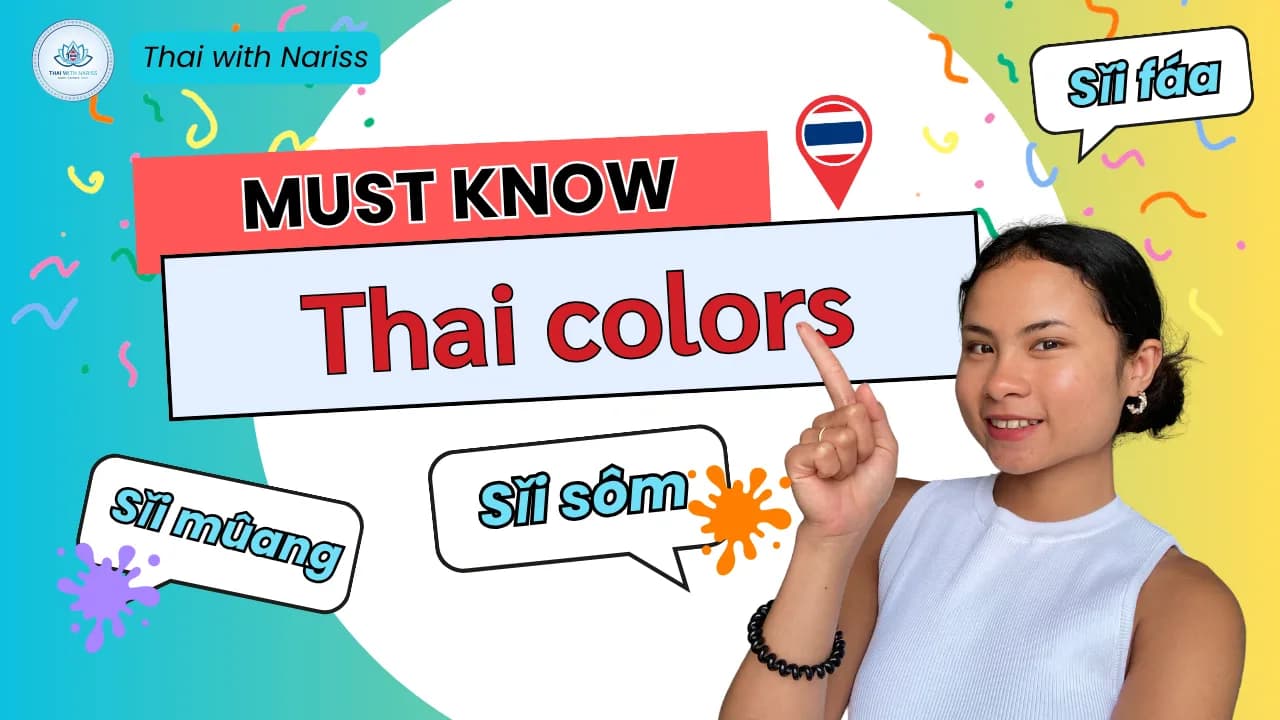Thai Colors: Names and Tones