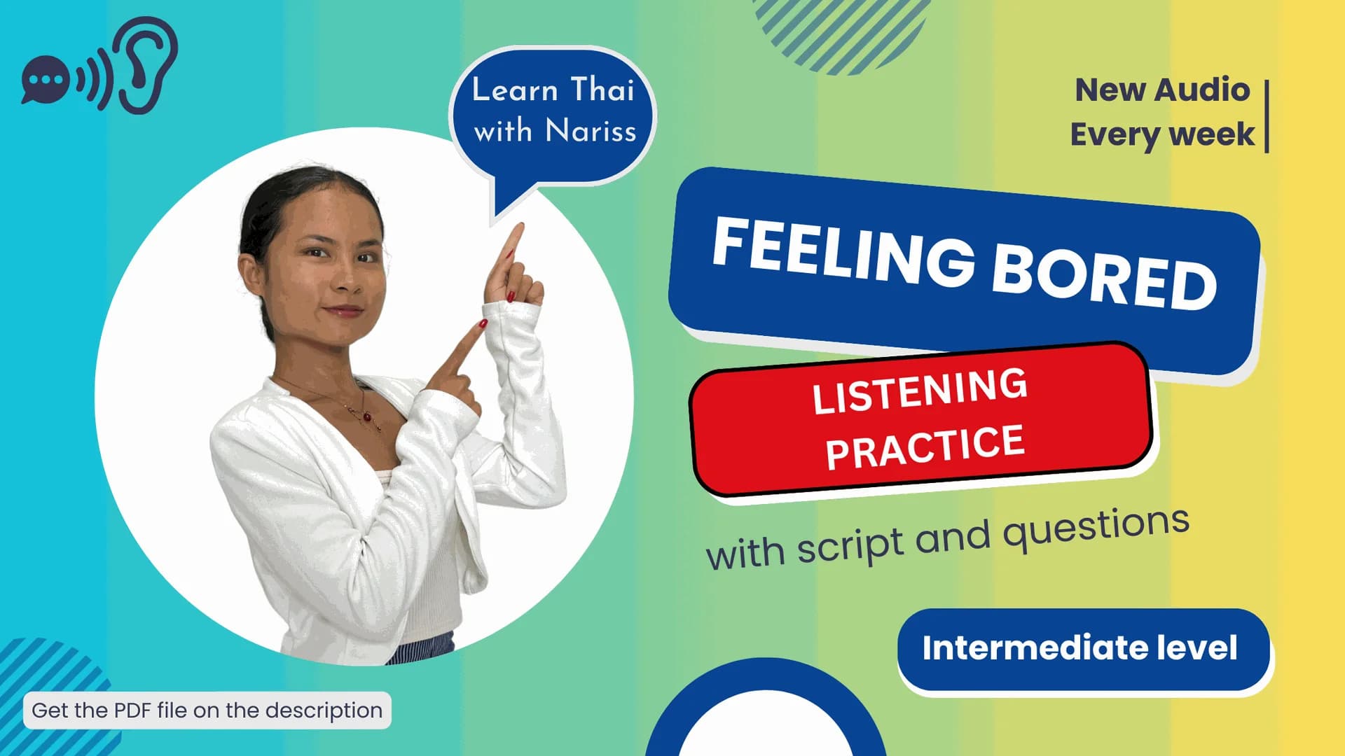 Thai Listening Practice: Feeling Bored