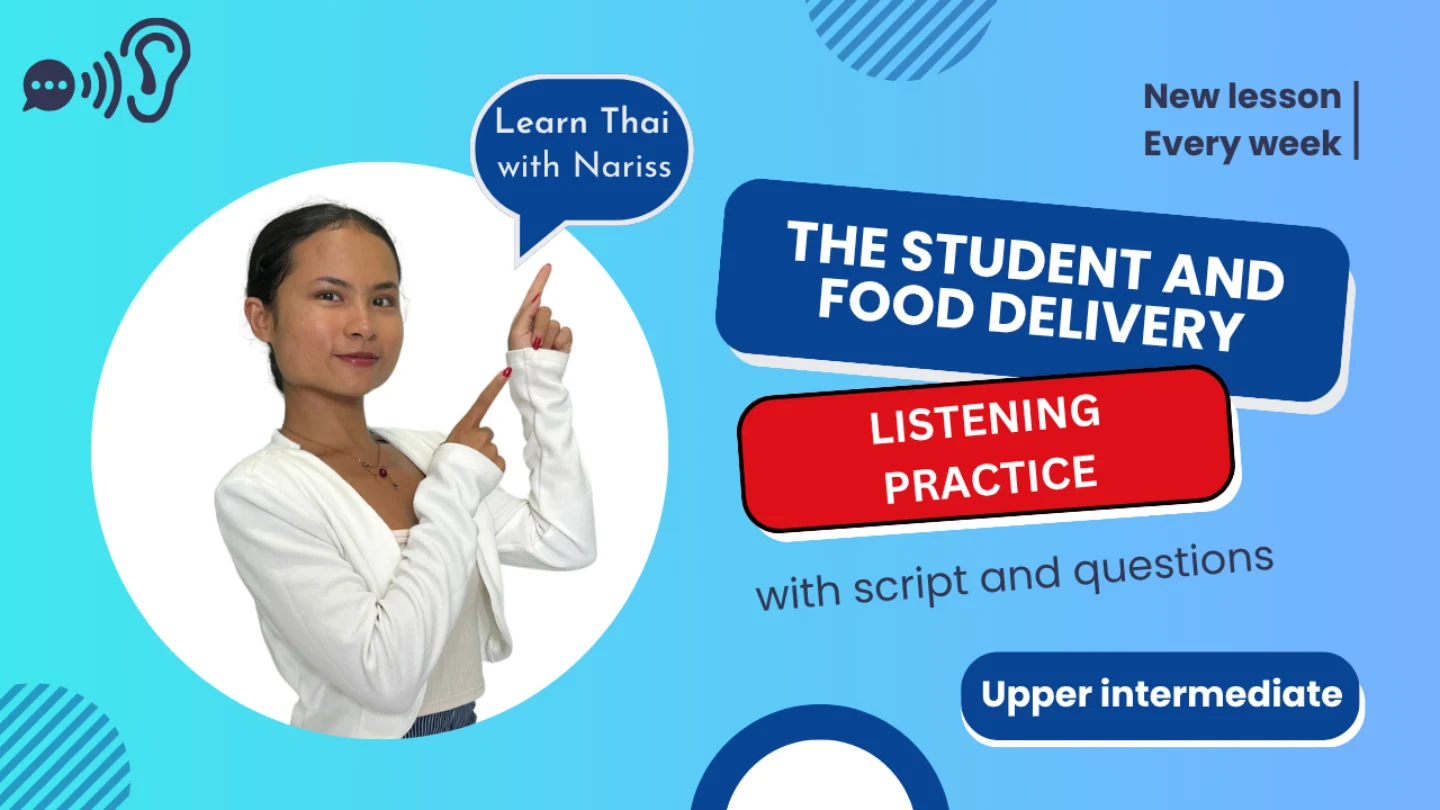 Thai Listening Practice: Food Delivery